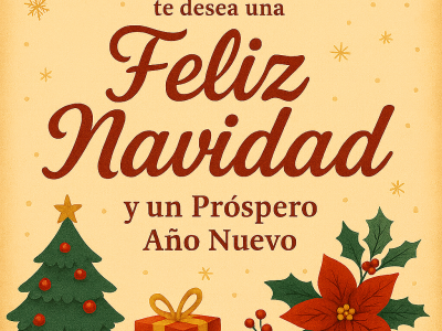 ¡FELIZ NAVIDAD Y PRÓSPERO AÑO!